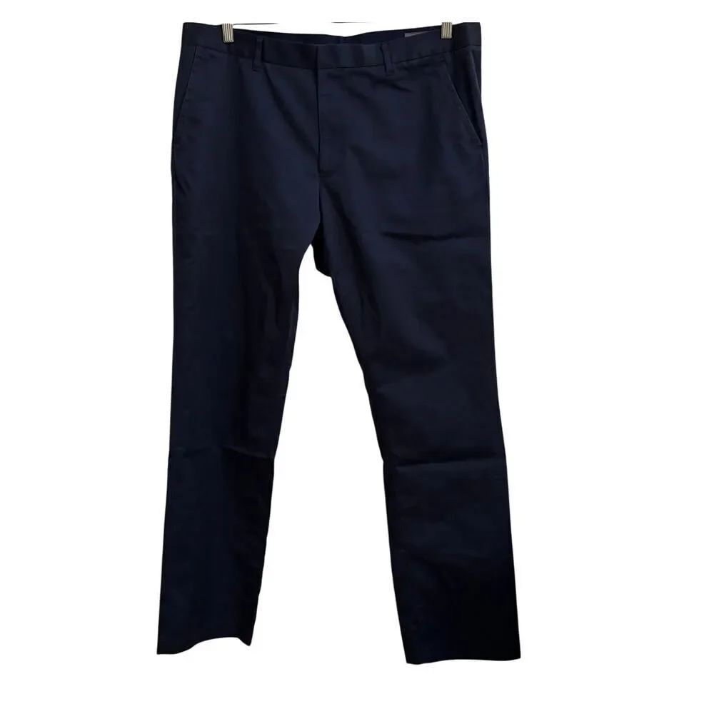 Bonobos Monday Slim Navy Blue Dress Pants 38x32 Cotton Tailored Business Casual
